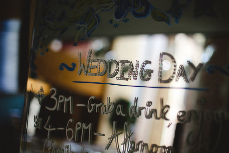 wedding signage by Love oh Love photography