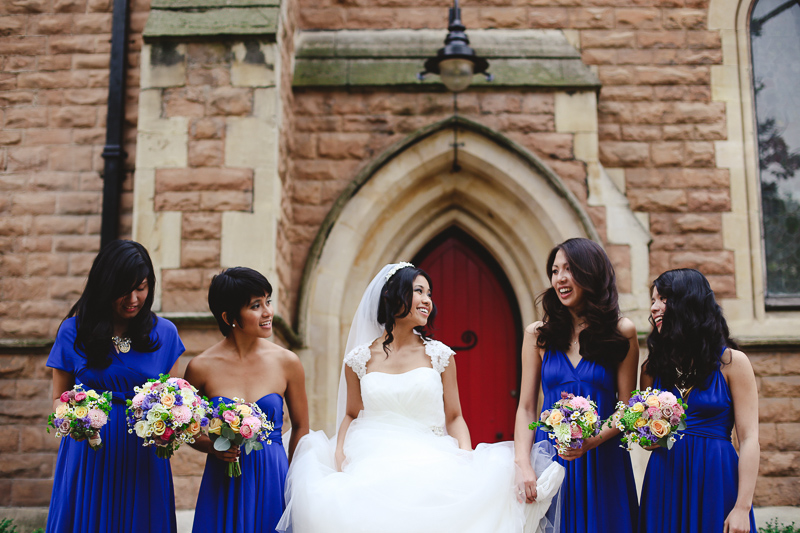 bride with bridesmaids by Love oh Love photography