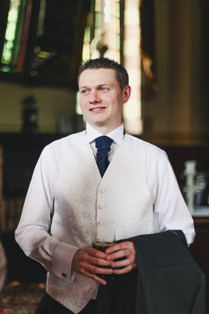 Lakeside Tower Nottingham groom portrait by love oh love photography