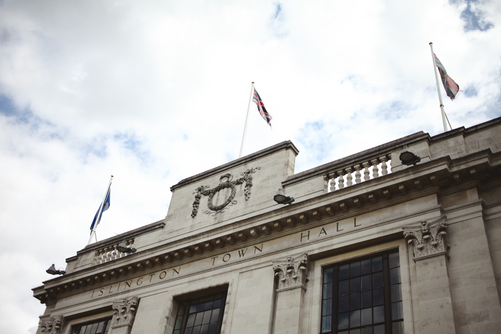 Islington Town Hall wedding and civil ceremony venue by photography