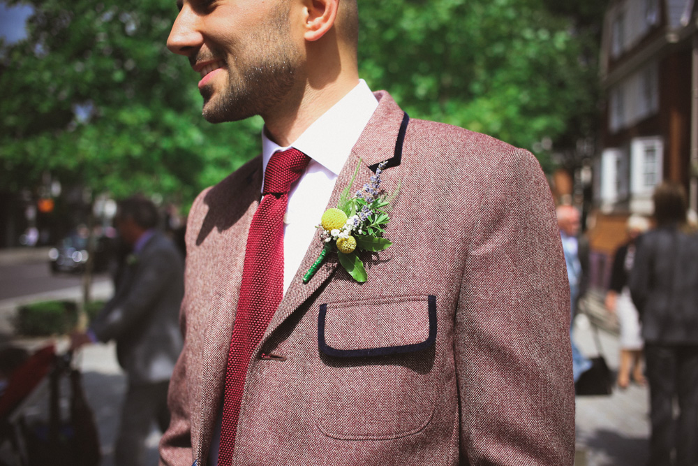 dapper suit at Islington Town Hall civil ceremony by love oh love photography